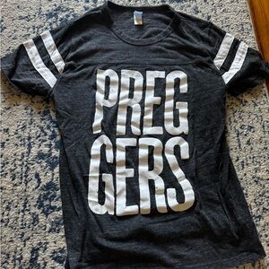 Maternity Black and White Graphic Shirt
